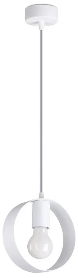 Sollux SL.1137 - Lampadario a cavo TITRAN 1xE27/60W/230V bianco