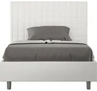 Letto 1 Piazza e Mezzo 110x210 cm Senza Rete Sunny Bianco