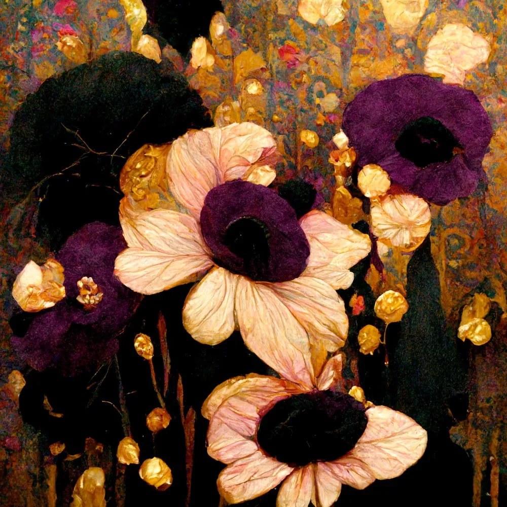 Dipinto 60x60 cm Golden Meadow - Styler