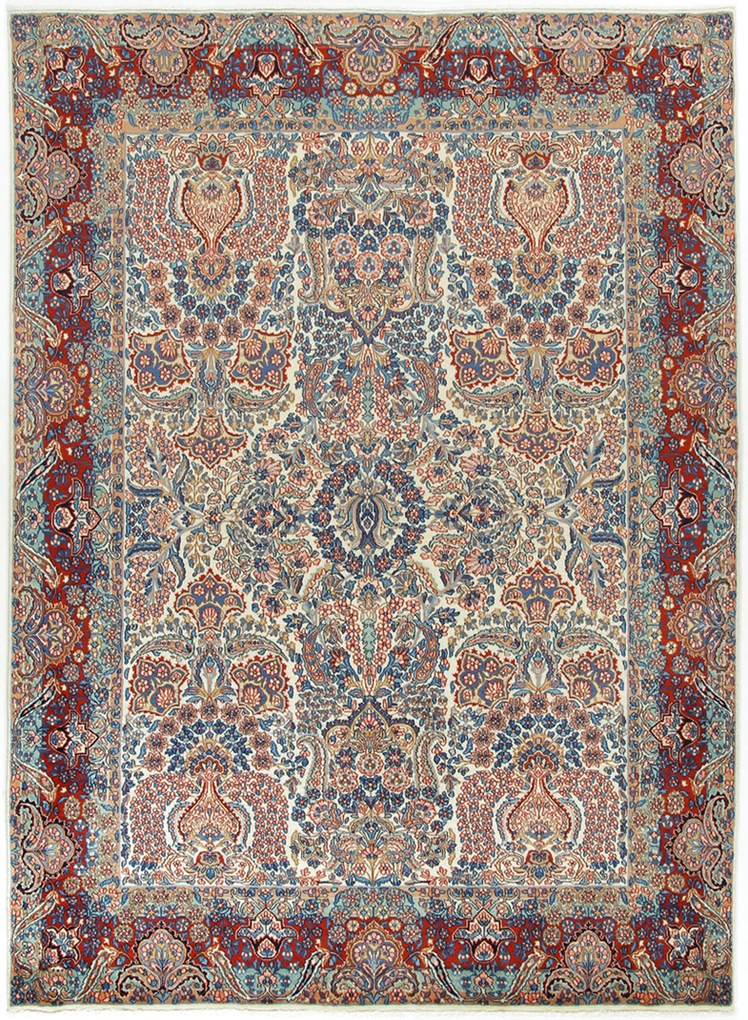 Kerman Tappeto 260 x 200 (Iran) Annodato A Mano