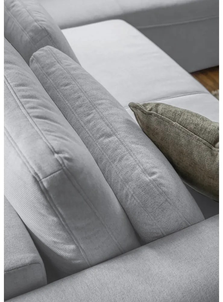 Divano letto angolare grigio chiaro (a U) Homely Tommy - Miuform