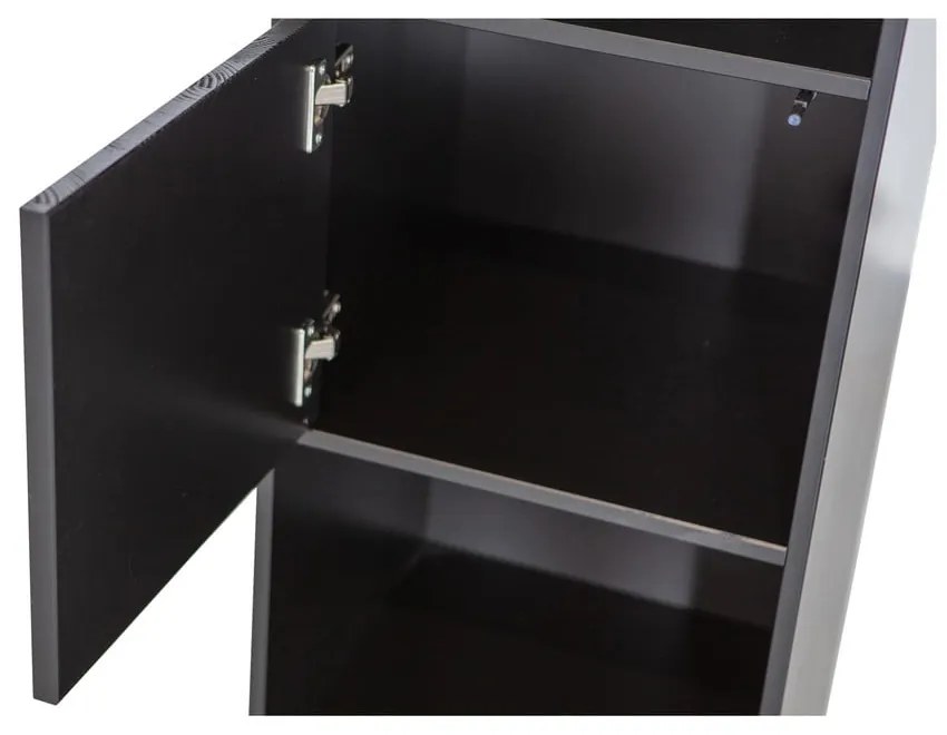 Libreria modulare in legno di pino nero 40x210 cm Finca - WOOOD