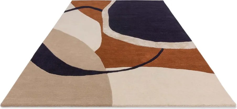 Tappeto in lana tessuto a mano color mattone 120x170 cm Matrix - Asiatic Carpets