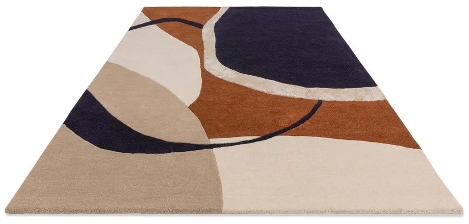 Tappeto in lana tessuto a mano color mattone 160x230 cm Matrix - Asiatic Carpets