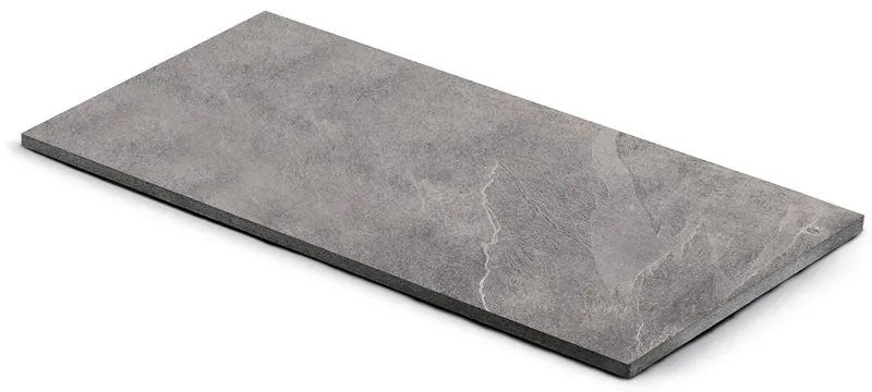 Lastra di cemento Slate Grey Rectif in gres naturale grigio L 80 x L 40 cm, spessore 30 mm