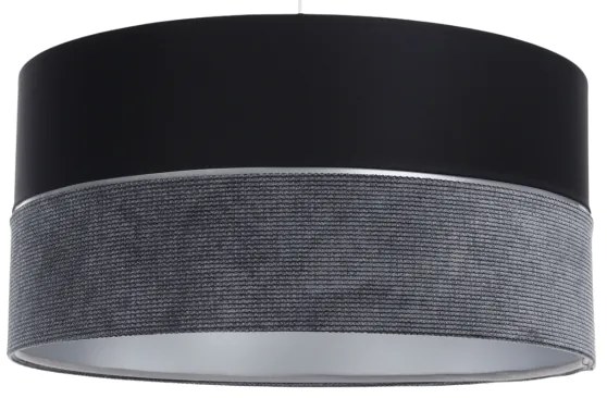 Lampadario a sospensione con filo TWIST 1xE27/60W/230V nero/grigio/argento