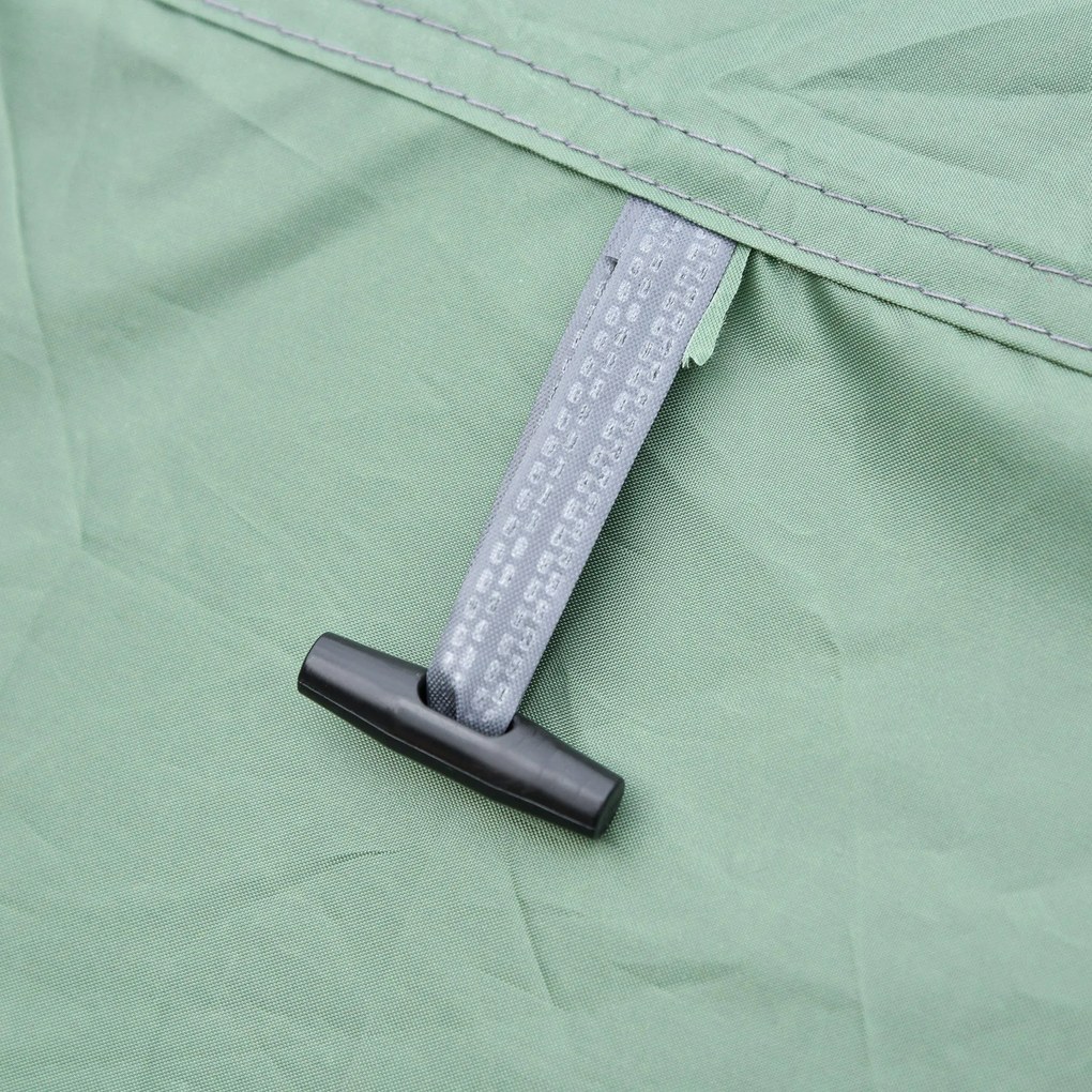 Tenda da Campeggio Pop Up 4-5 Persone 263,5x220x123 cm con Porte e Finestre Verde e Grigio...