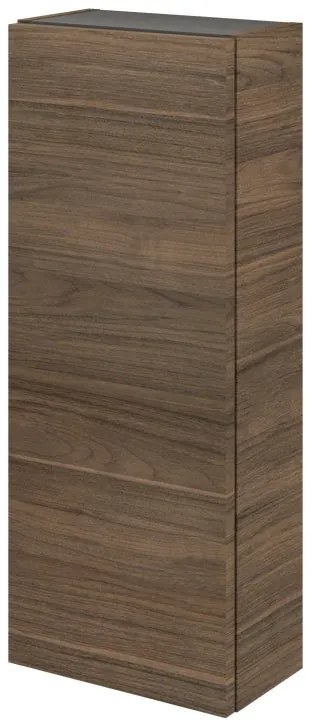 Pensile bagno Neo noce in vetro SENSEA, 1 anta apertura da destra P 17 x L 30 x H 75 cm