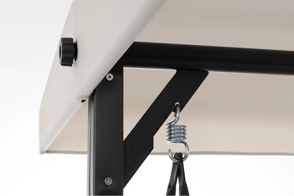 Dondolo da giardino color antracite/beige in metallo Taurus – Bizzotto