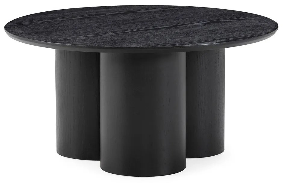 Tavolino da salotto rotondo nero ø 80 cm Lua – MOME