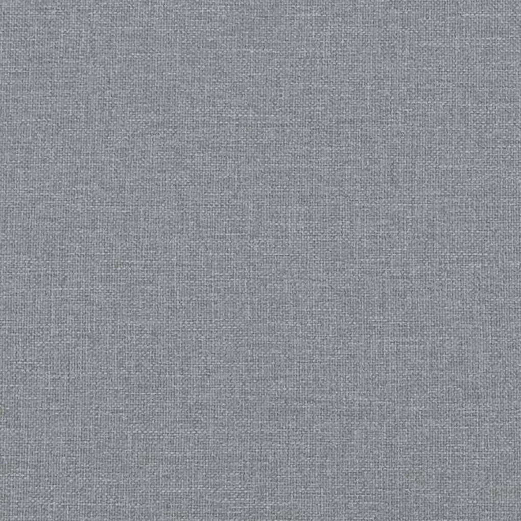 Set di divani 2 pz con cuscini grigio chiaro in tessuto
