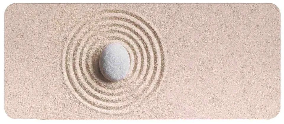 Tappetino per il bagno marrone chiaro 50x120 cm Serena – douceur d'intérieur
