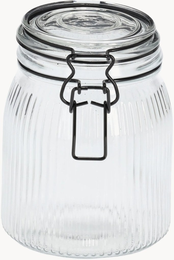 Set barattoli in vetro con coperchio a clip Tidy, set da 12