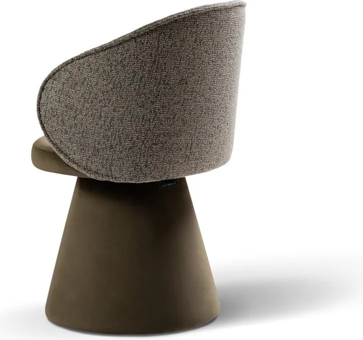 Poltrona verde scuro con rivestimento in velluto Inez – Micadoni