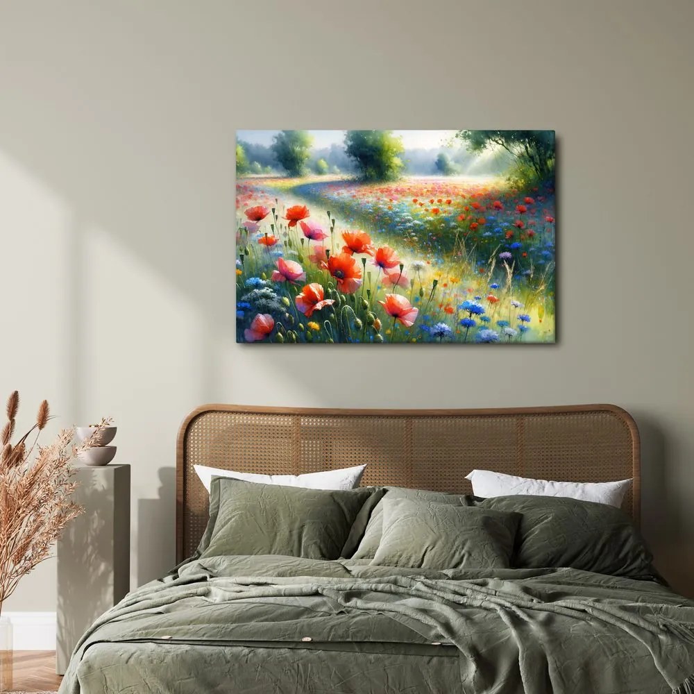 Quadro su tela – Magia del mattino estivo sul prato
