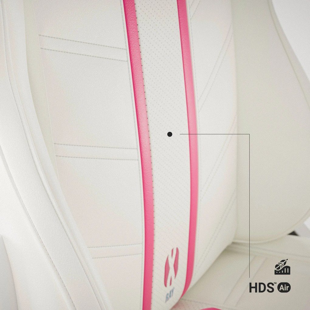 Sedia da gaming Diablo X-Ray 2.0 Small: Bianco e Rosa