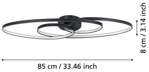 Eglo 900947 - Plafoniera LED dimmerabile GIANELLA LED/38W/230V