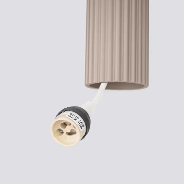 Brilagi - Lampadario a sospensione con filo CRESTO 3xGU10/10W/230V taupe