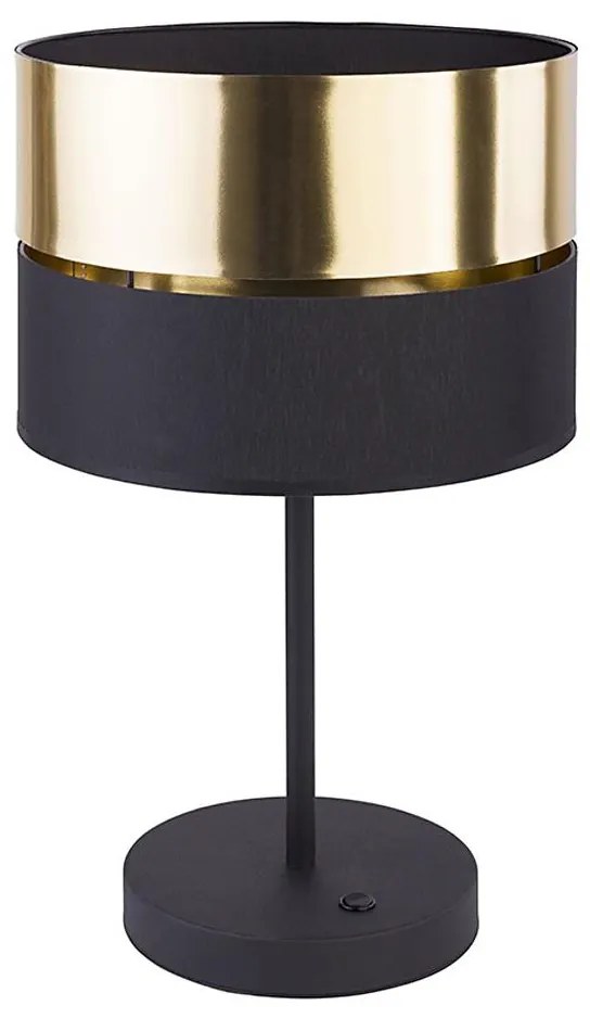 Lampada da tavolo HILTON 1xE27/25W/230V ottone/nero