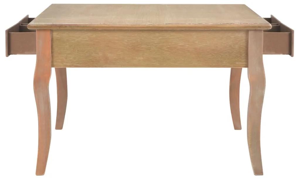 Tavolino da caffè marrone 80x80x50 cm in legno