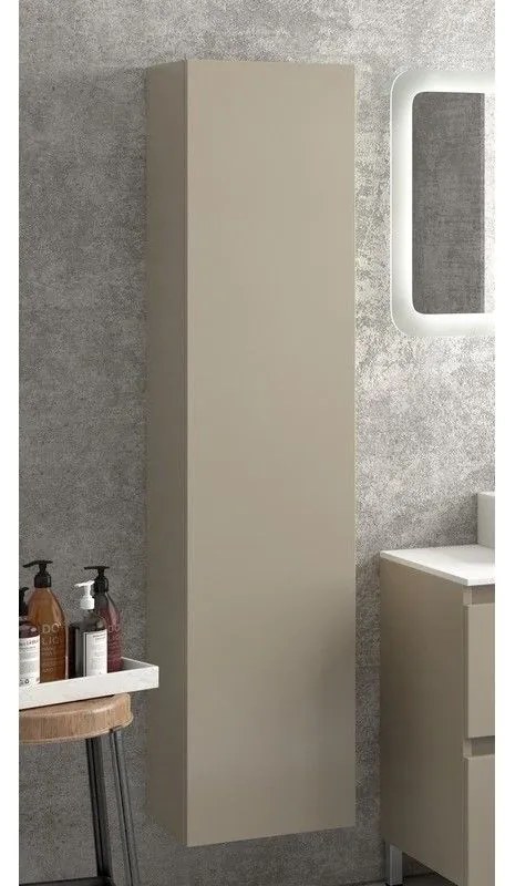 Kamalu - composizione bagno 100cm installazione a terra: mobile, specchio led e colonna tod-100d