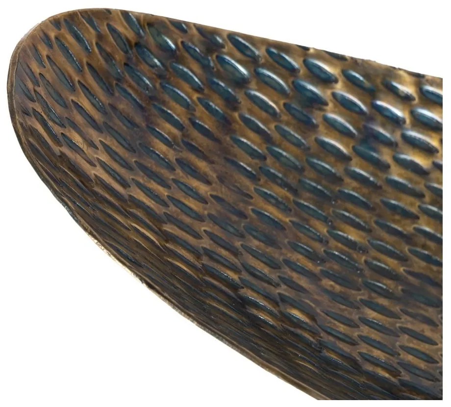 Vassoio decorativo in metallo 48x16 cm Bronze - Ixia