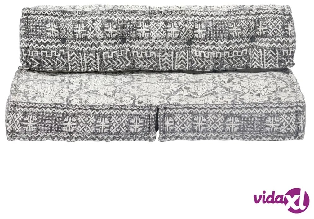 vidaXL Pouf Grigio Chiaro in Tessuto