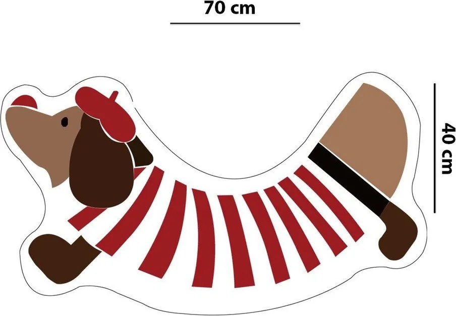 Tappetino per il bagno 40x70 cm Dogroll – Foutastic