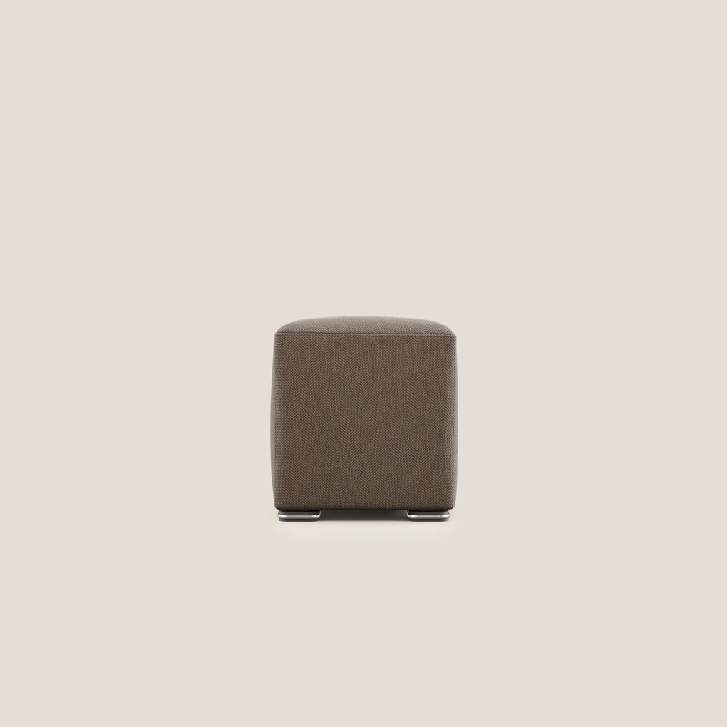 Cube pouf in tessuto morbido smacchiabile T05