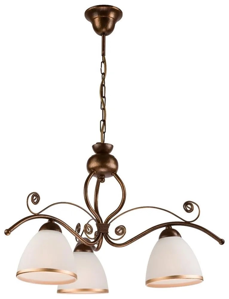 Lampadario a sospensione con catena RETRO II 3xE27/60W/230V