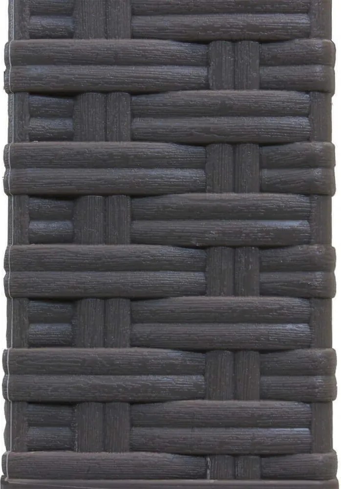 CALIGOLA - set tavolo in resina effetto rattan cm 80 x 80 x 74 h con 4 poltrone Alma