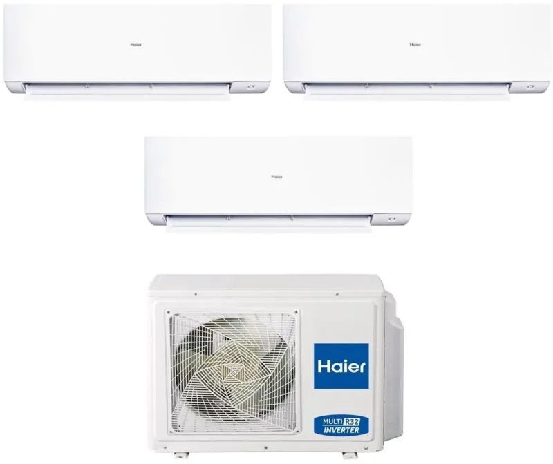 Climatizzatore Condizionatore Haier Trial Split Inverter serie expert 9+9+9 con 3U70S2SR5FA R-32 Wi-Fi Integrato 9000+9000+9000
