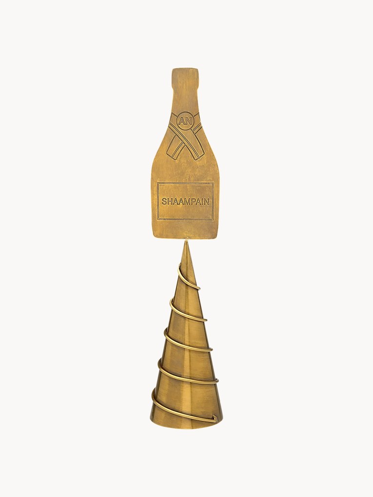 Punta per albero in ottone Champagne