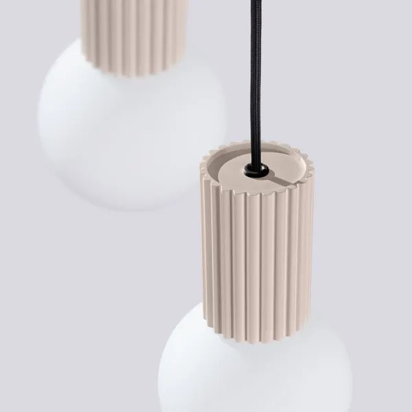 Sollux SL.1745 - Lampadario a sospensione con filo HALO 3xG9/8W/230V diametro 25 cm beige