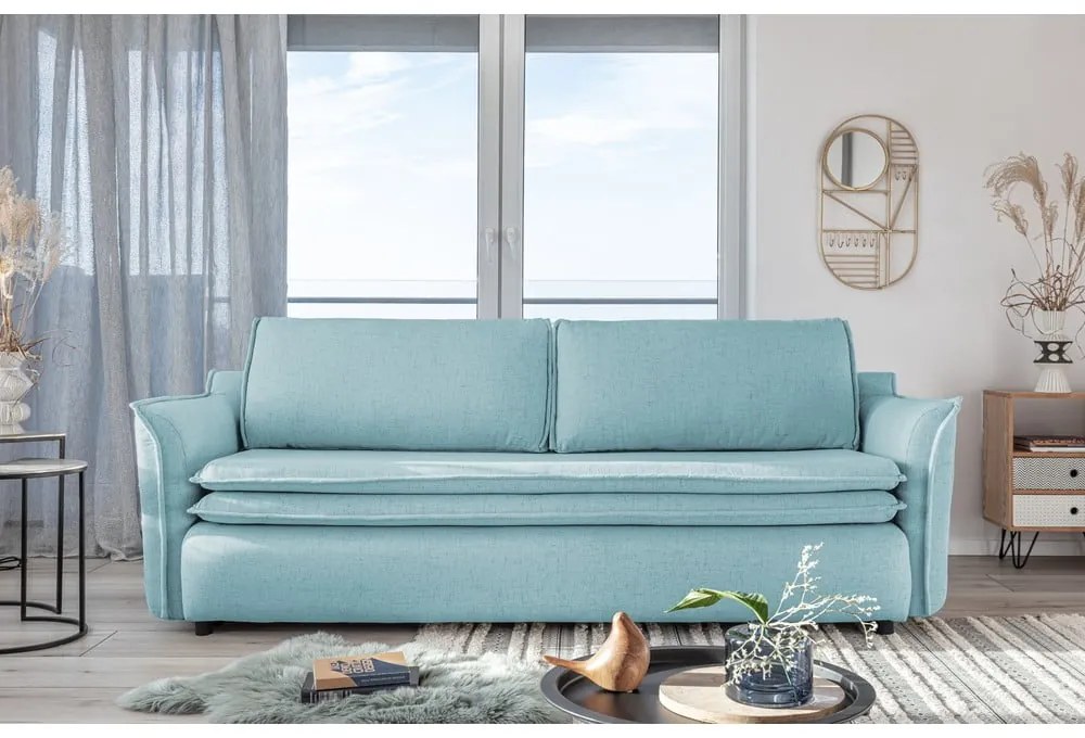 Divano letto azzurro Charming Charlie - Miuform