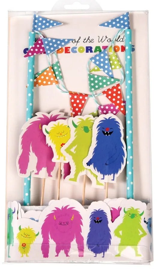 Set di decorazione per torte "Mostri del mondo Monsters of the World - Rex London