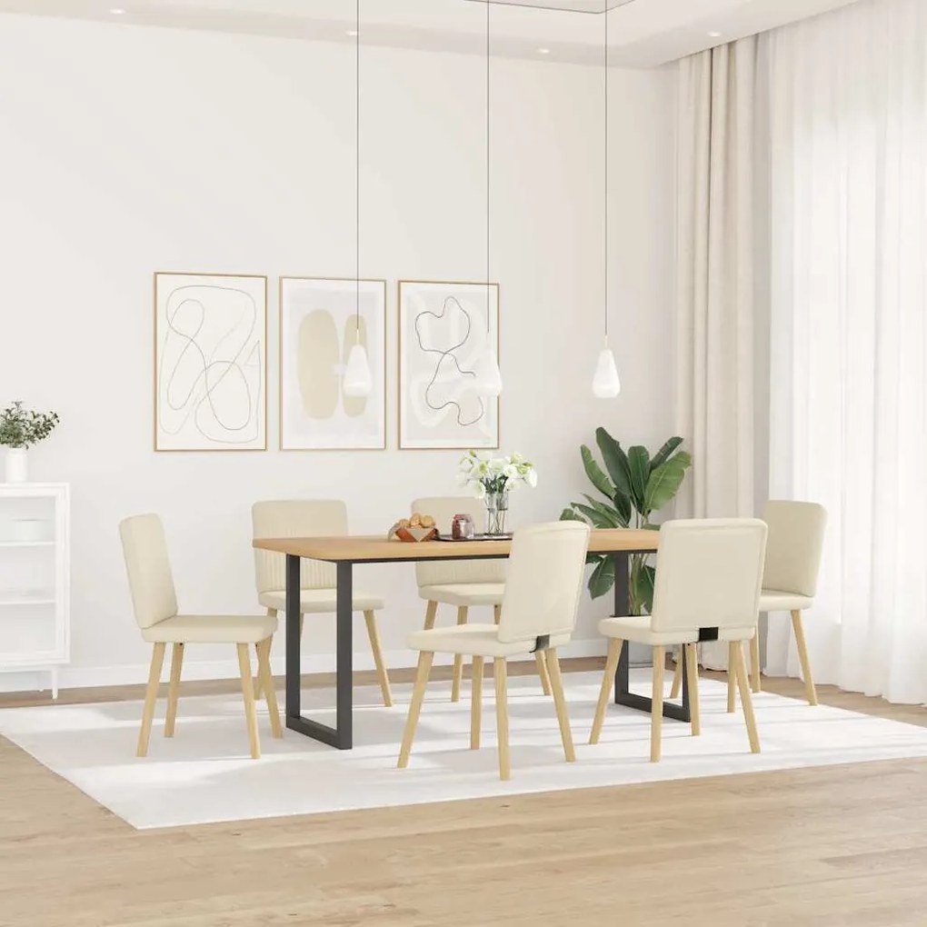 Sedie Da Pranzo 6 Pz İn Lino /