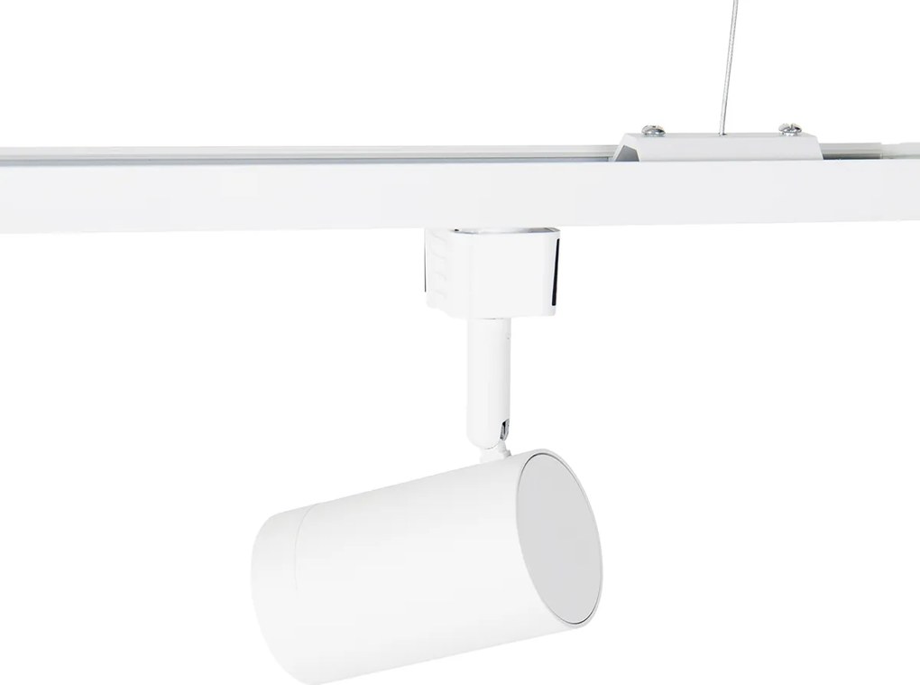 Sistema di binari sospesi Smart bianco monofase incl. 5 Wifi GU10 - Iconic Jeana
