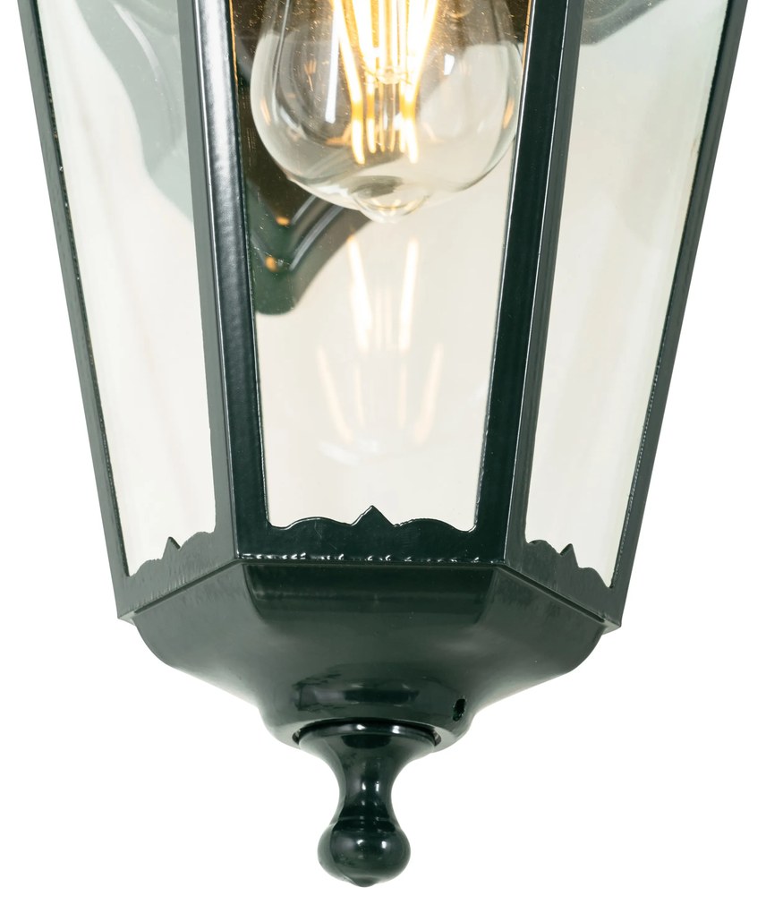 Lanterna da parete classica da esterno verde scuro IP44 - New Orleans down