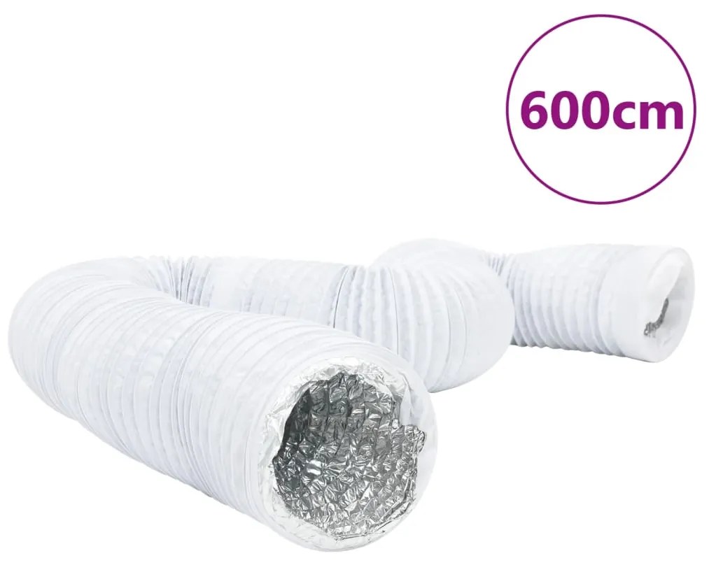 Condotto Di Ventilazione İn Alluminio E Pvc 6m Ø10cm /
