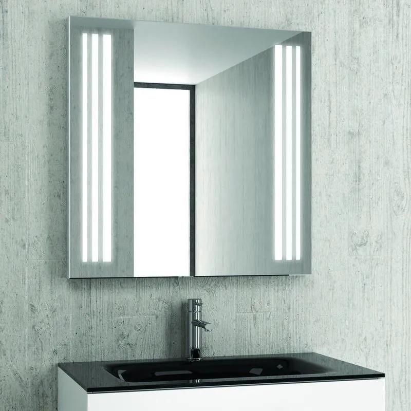 Kamalu - specchio bagno 75x75 illuminazione led nascosta modello kam-1391
