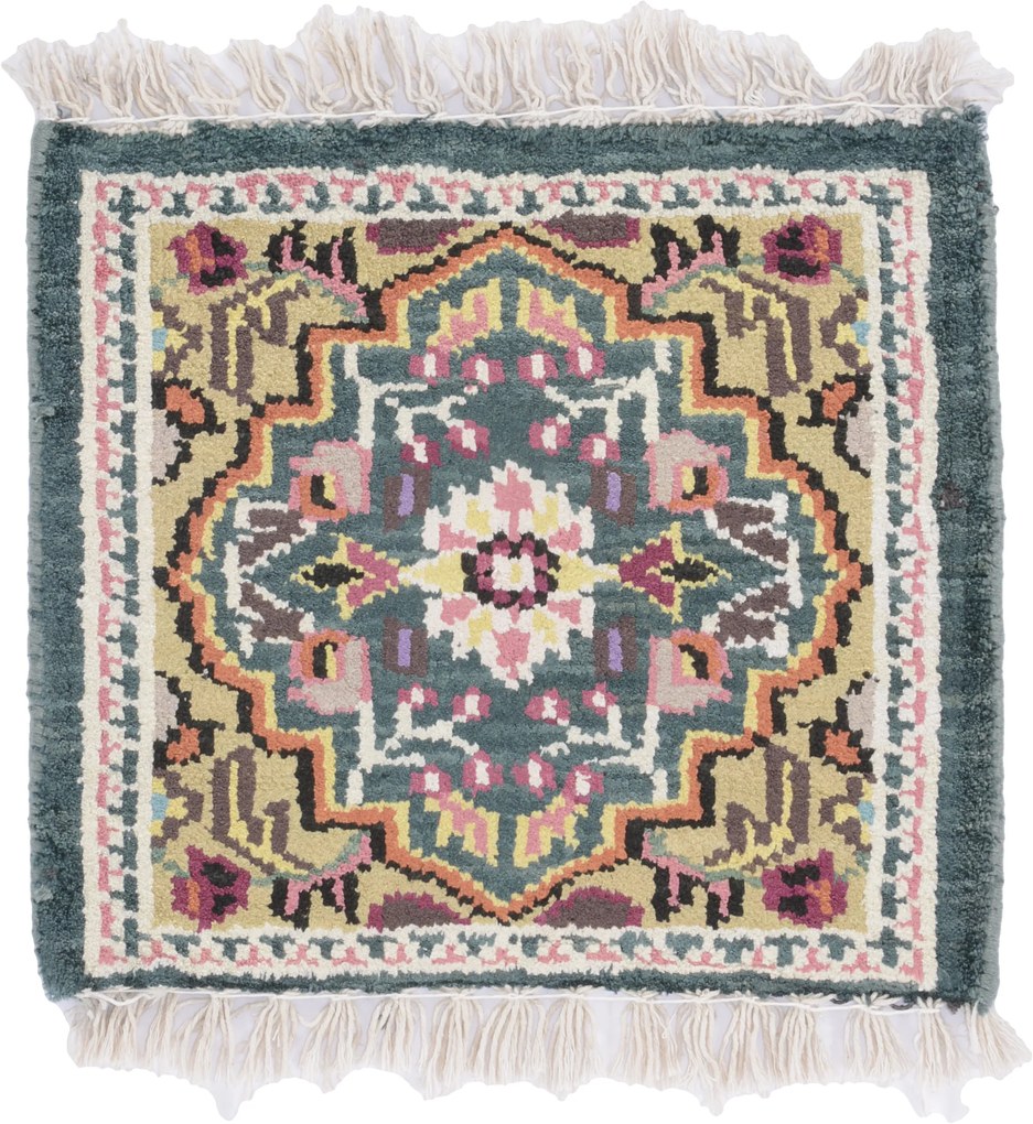 Agra Tappeto 30 x 30 (Indian) Annodato A Mano
