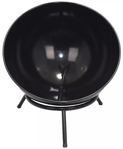 Braciere portatile per legna 57x30 cm nero