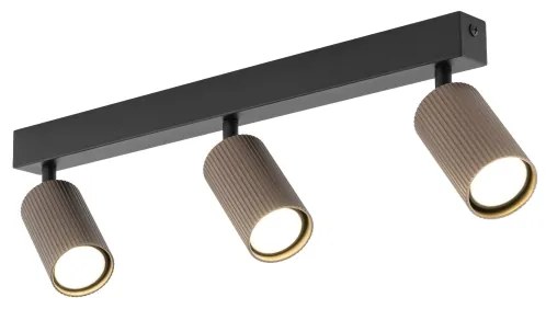 Faretto TUNE 3xGU10/10W/230V nero/marrone