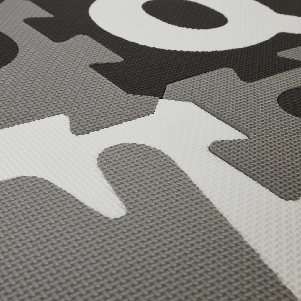 Bieco - Tappeto da gioco in schiuma con alfabeto - puzzle black & white - 26 pz