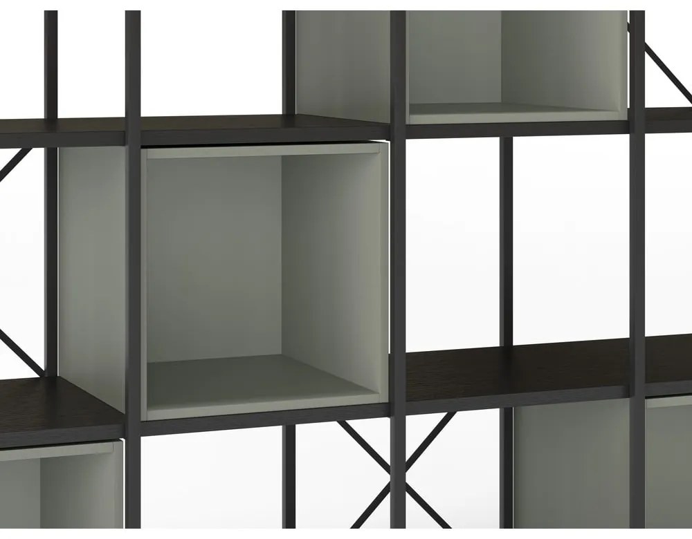 Libreria verde-nera 140x179 cm Anya - Marckeric