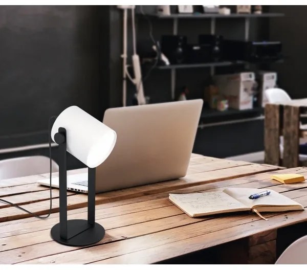 Eglo 43428 - Lampada da tavolo HORNWOOD 1 1xE27/28W/230V