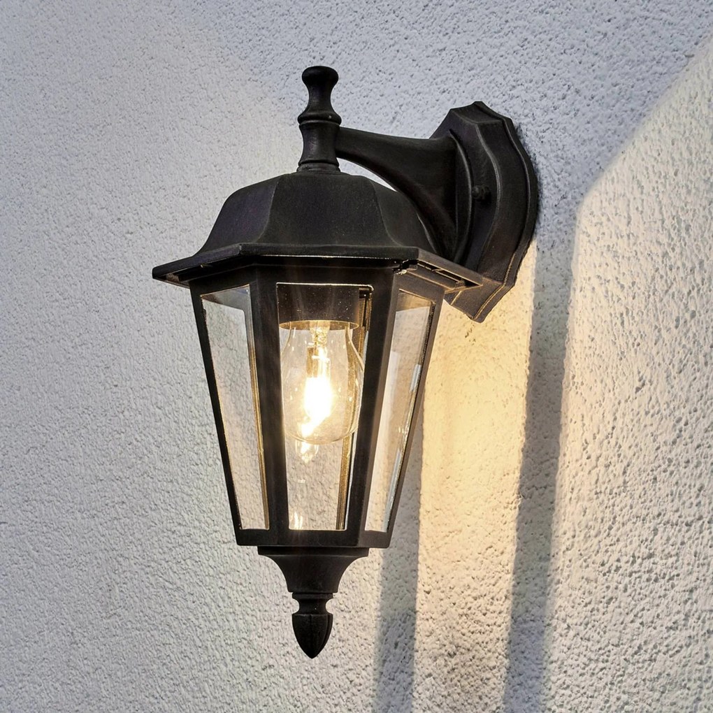 Lindby lampada da esterno applique Lamina, portalampada in alto, lanterna, E27