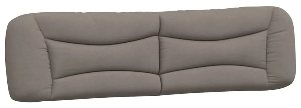 Cuscino testiera tortora 200 cm in tessuto