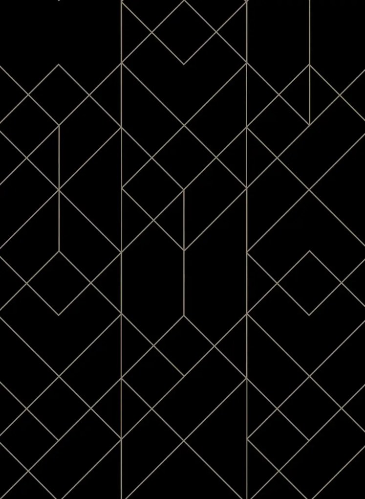 Coordonne Carta da parati Rhombohedral - Slate